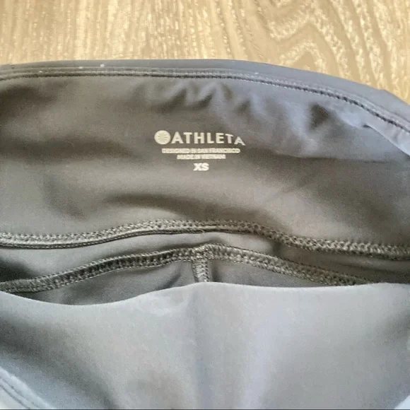 Athleta Stellar Tight Leggings. Black/Navy Work/Travel Pant. Sz XS - Picture 4 of 11